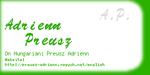 adrienn preusz business card